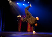 Breakdancing Ninja Getting Onto the Floor